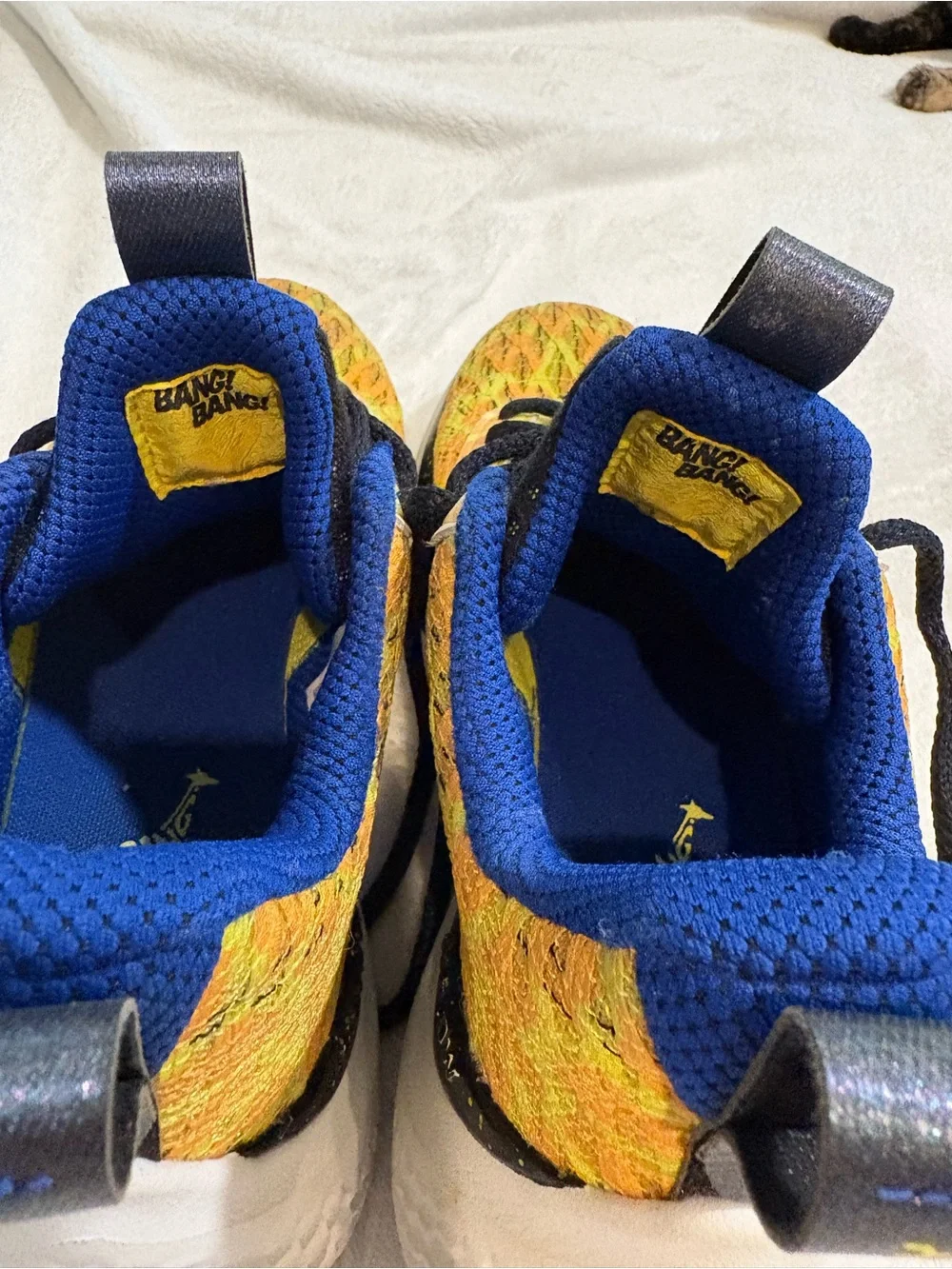 Under Armour Blue and Yellow Kids' Athletic Shoe